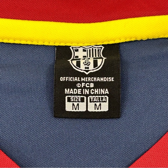 FC Barcelona Navy Blue Official FCB Futbol Athletic Soccer Jersey Adult Sizes - Picture 9 of 12